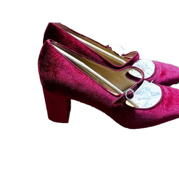 J C Crew Mary Jane’sStack Heel Shoes Womens Size 10 Holiday Party Formal Wedding - Picture 2 of 8